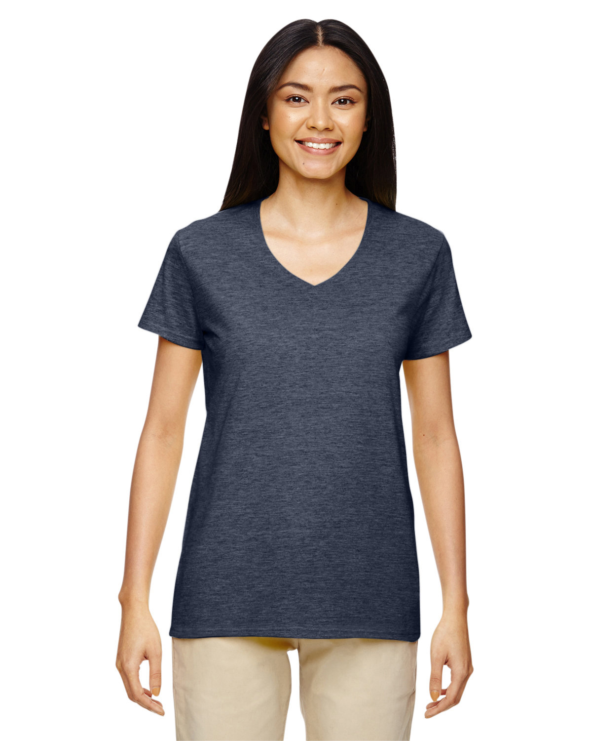 Gildan Women's' Heavy Cotton™ 5.3 oz. V-Neck T-Shirt