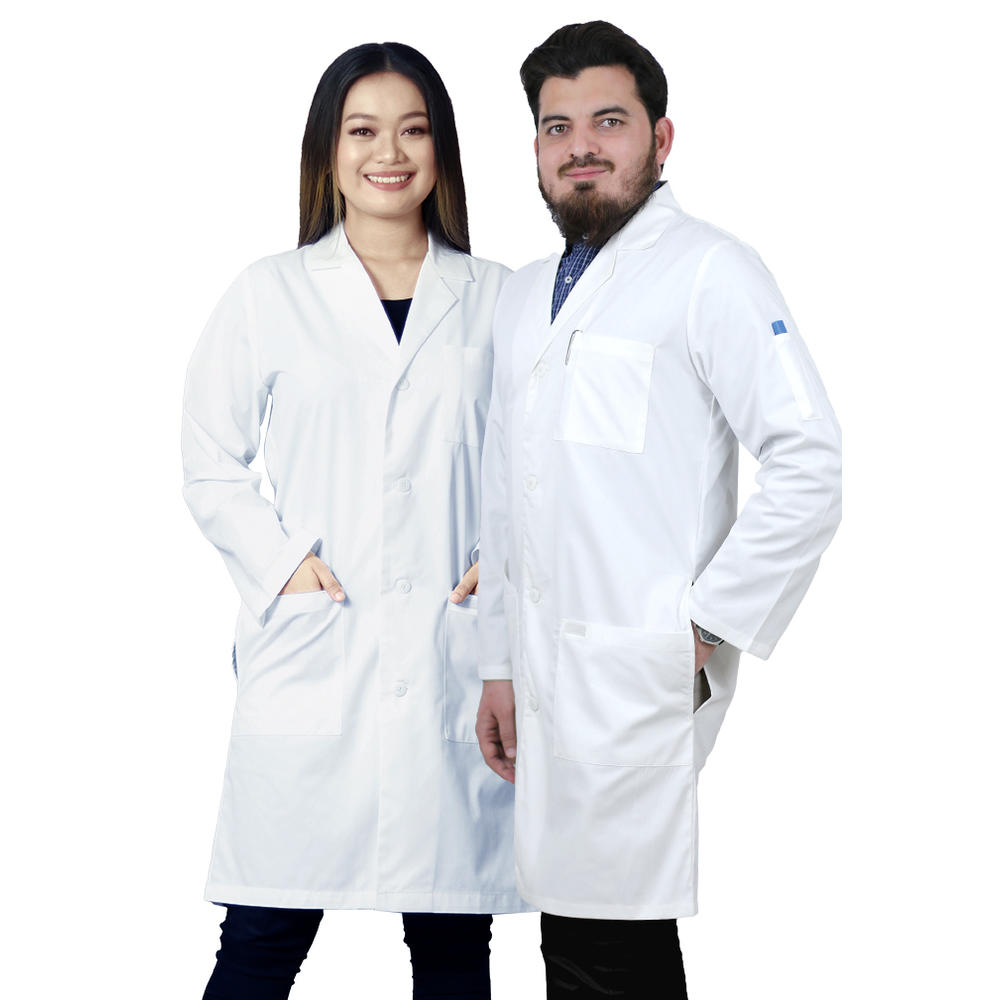 HEEDFIT Premium Quality Unisex Lab coat, 40" Lab Coats For Women L