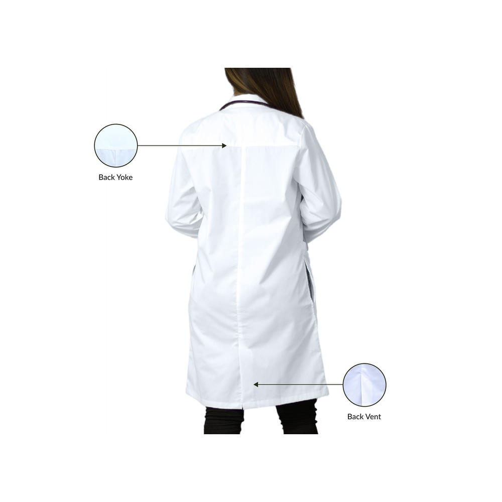 HEEDFIT Premium Quality Unisex Lab coat, 40" Lab Coats For Women L