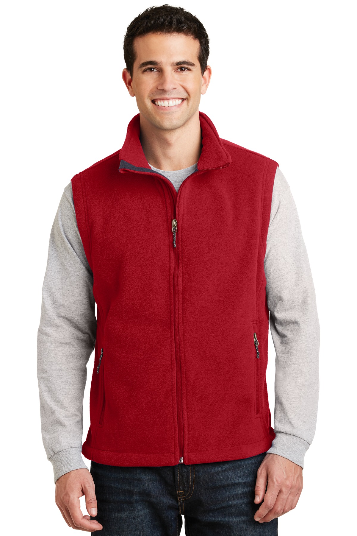 Port Authority Mens 100 Percent Polyester Value Fleece Vest. F219