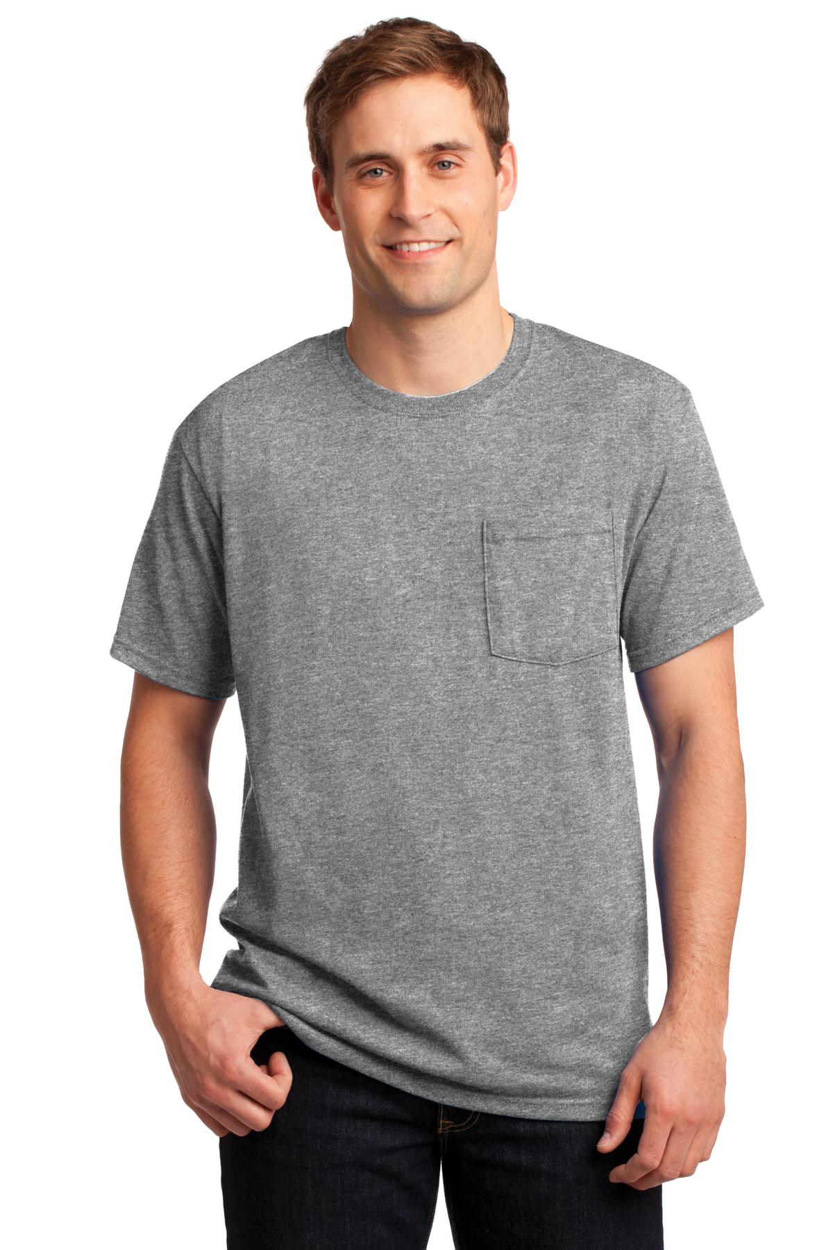 Jerzees Men's Short Sleeve T-Shirt With Pocket. 29MP