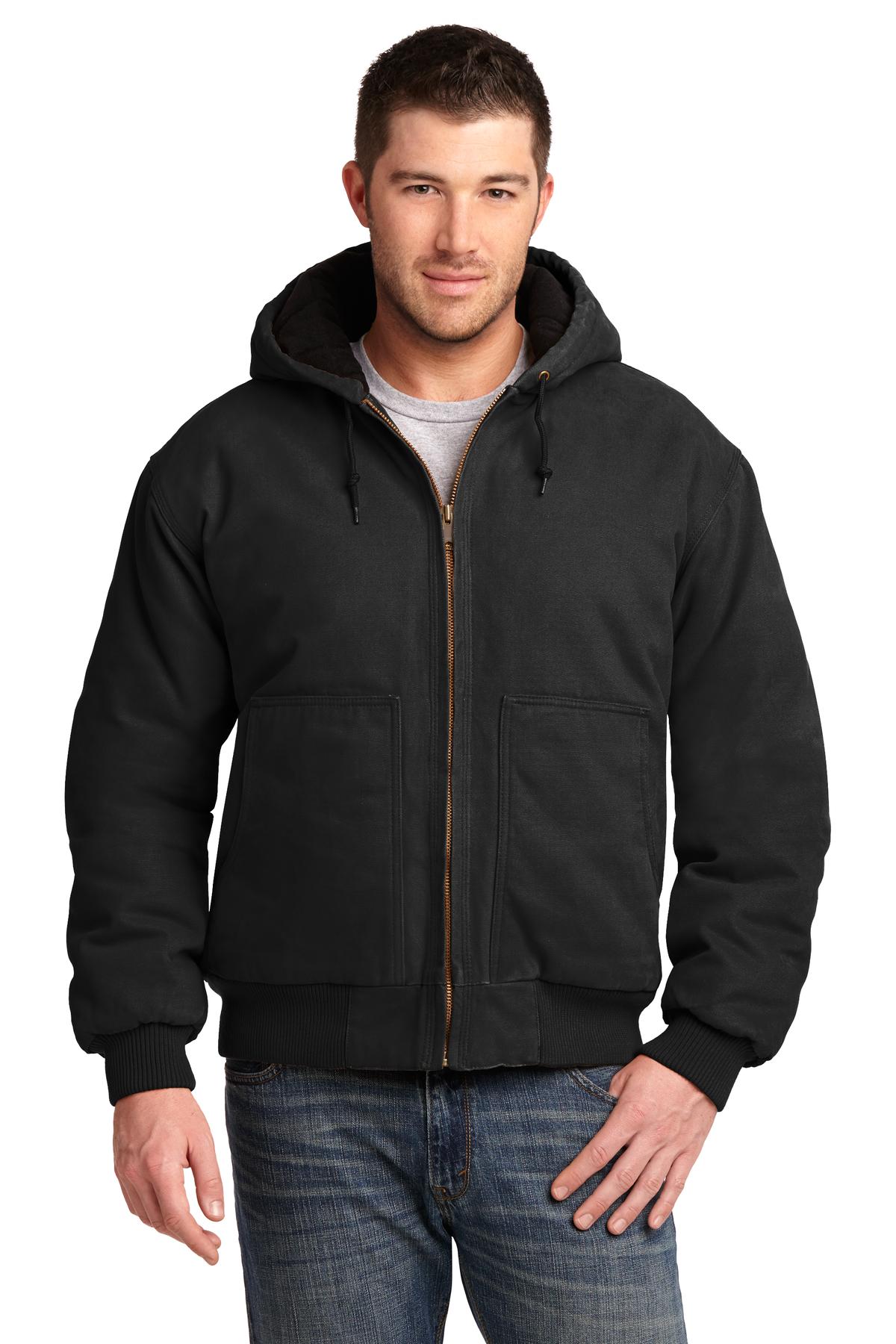 Cornerstone Men's Pouch Pockets Insulated Hooded Winter Work Jacket CSJ41