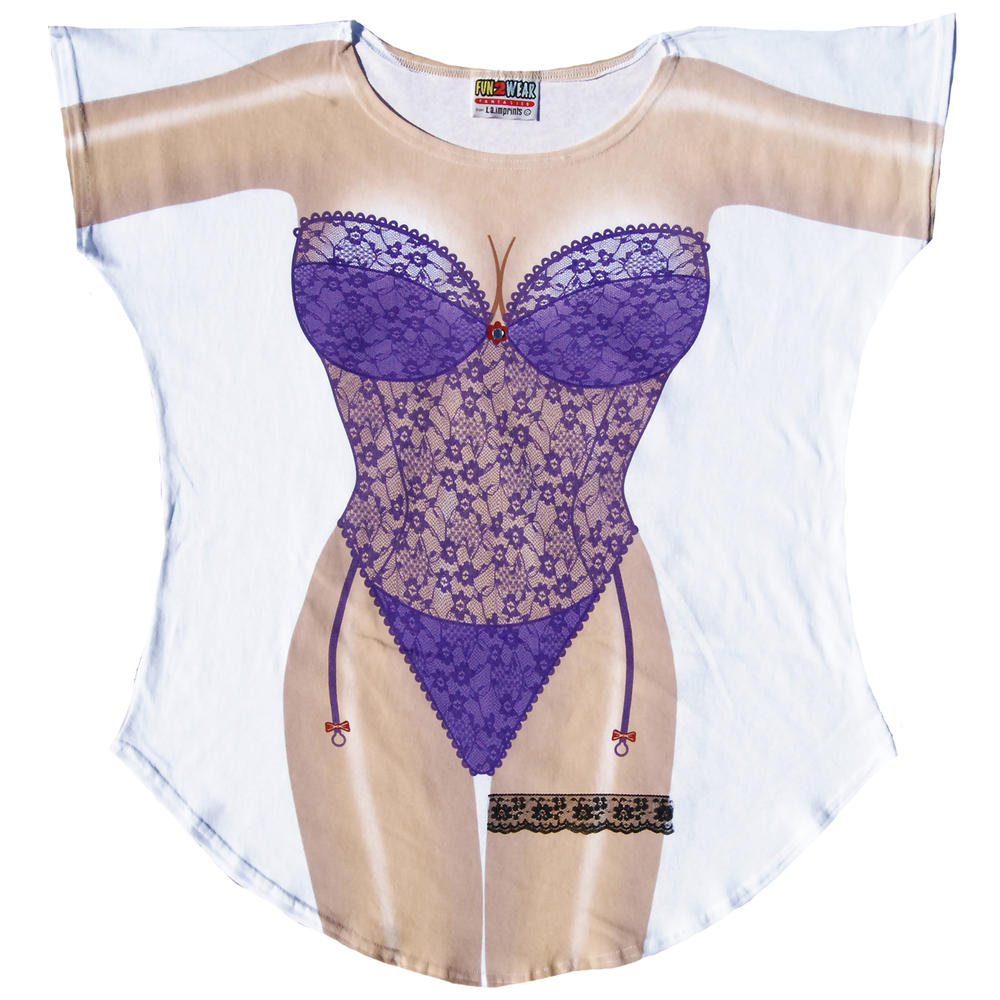 LA Imprints Purple Lingerie Cover Up L.A. Imprints Fun And Sexy Fantasy Bikini Swimwear 