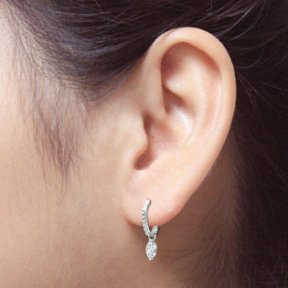 Diamond Wish 14k White Gold Dangle V End G Marquise Cut Diamond Wish 14k White Gold Dangle V End G Marquise Cut Earrings 1 2 Ct Si1 Si2