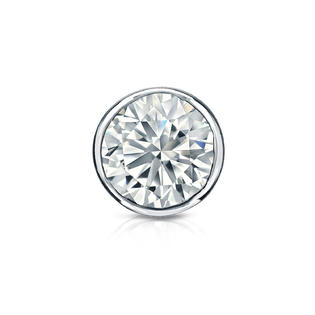 Diamond Wish 14k Gold Bezel Set Round Diamond Men S Single Stud