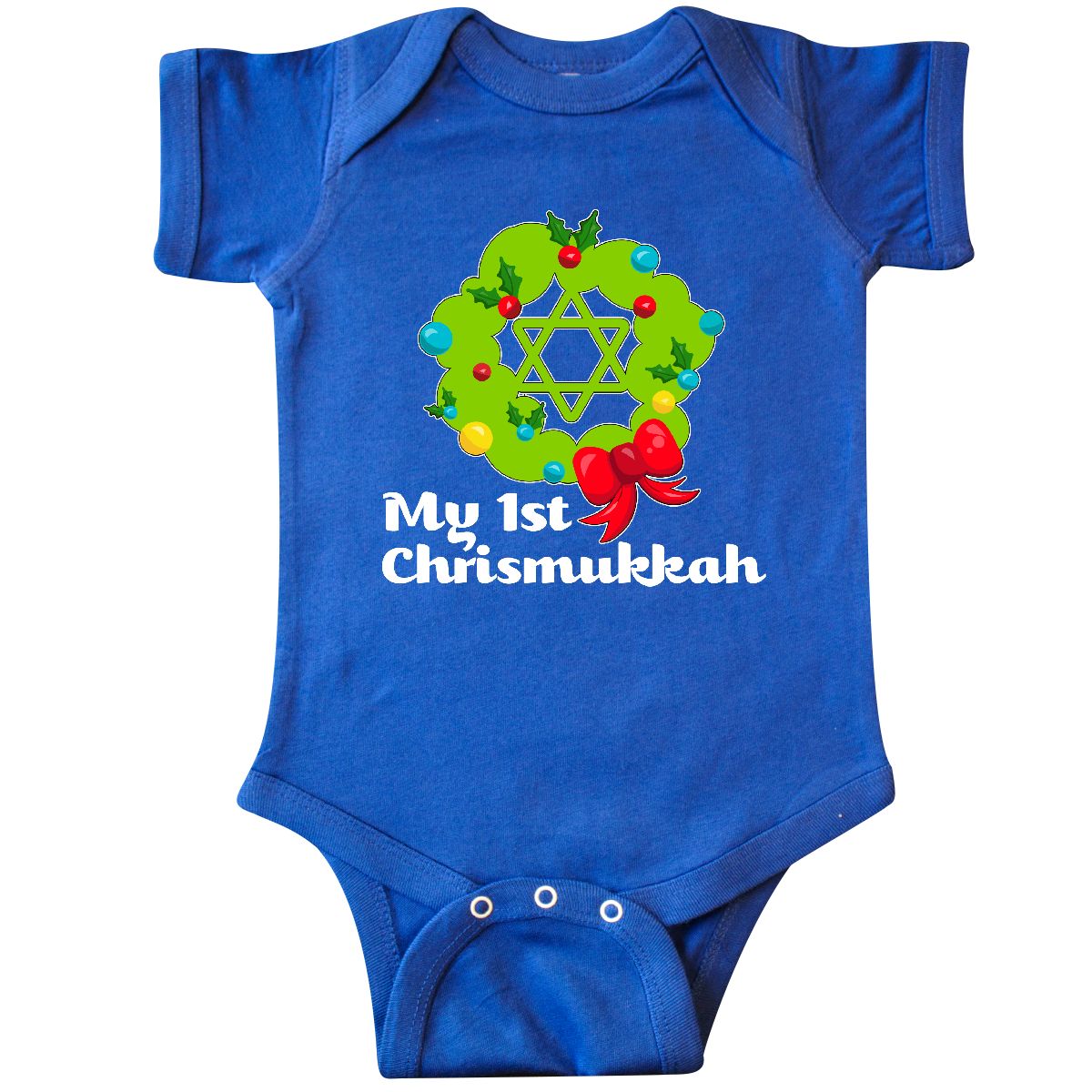 Inktastic Inktastic My First Chrismukkah Infant Creeper Holiday Hanukkah Jewish Christian
