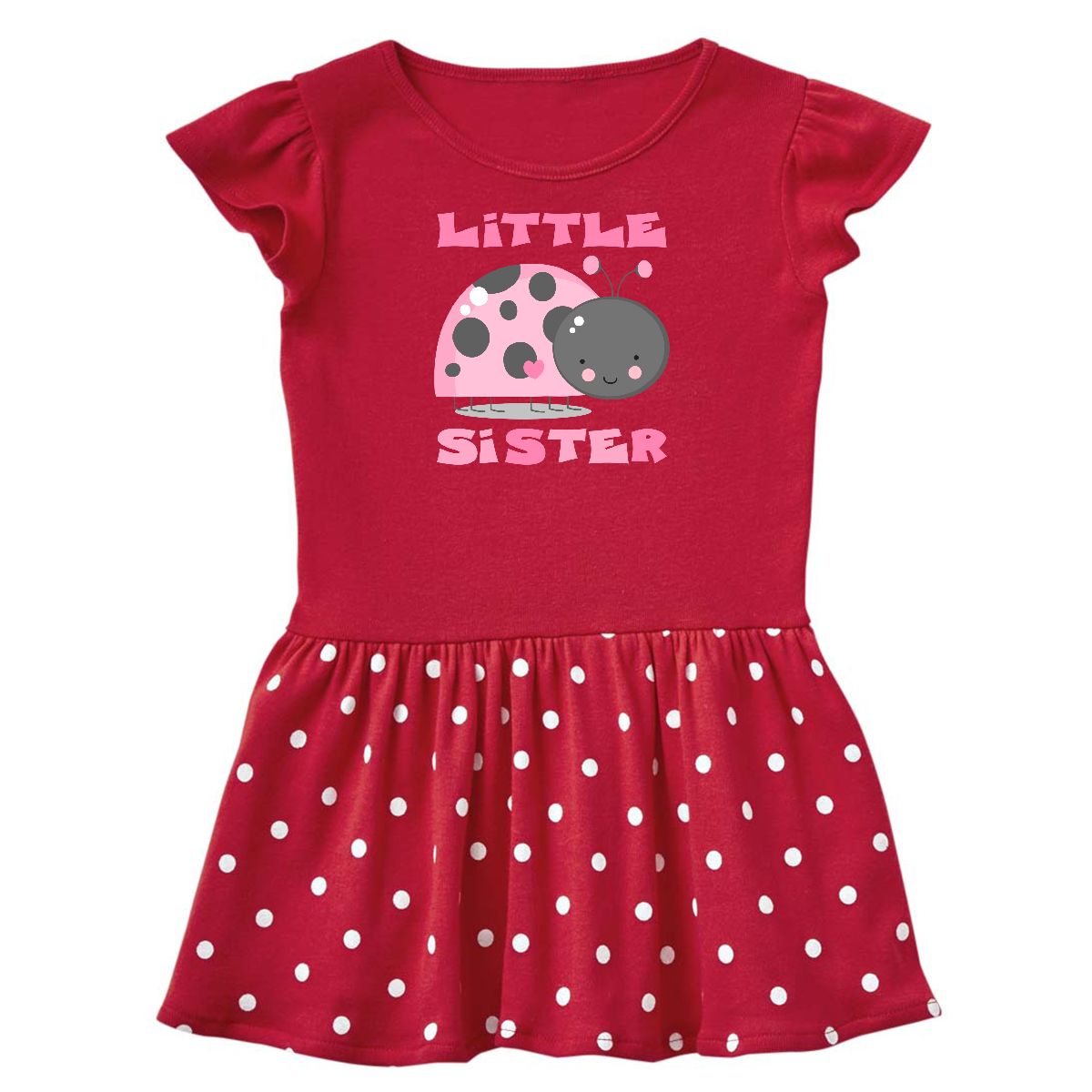 Inktastic Pink Ladybug Little Sister Infant Dress Love Bug Inktastic Pink Ladybug Little Sister Infant Dress Love Bug Kawaii Cute Gifts For
