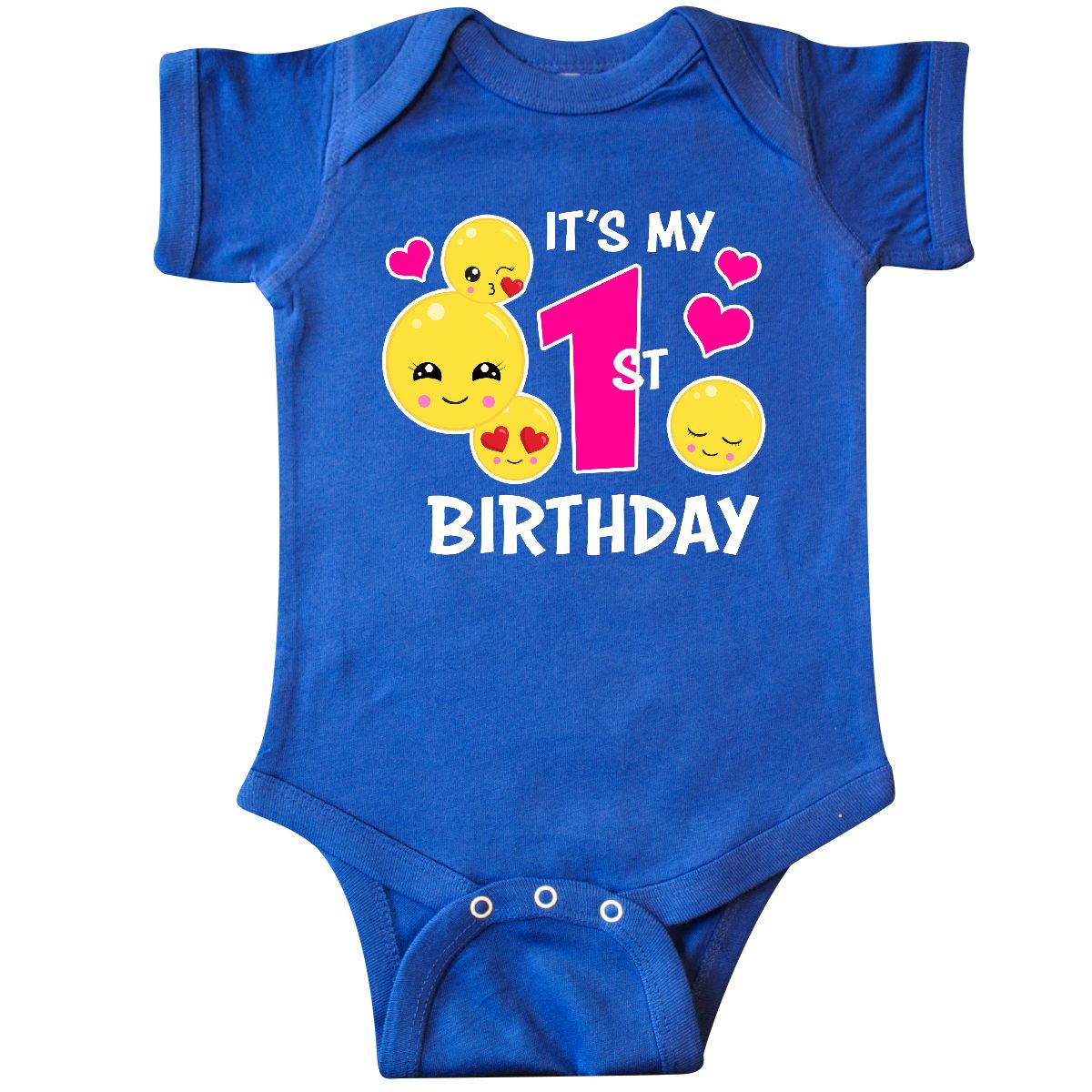 Inktastic Inktastic Its My 1st Birthday With Emojis Infant Bodysuit