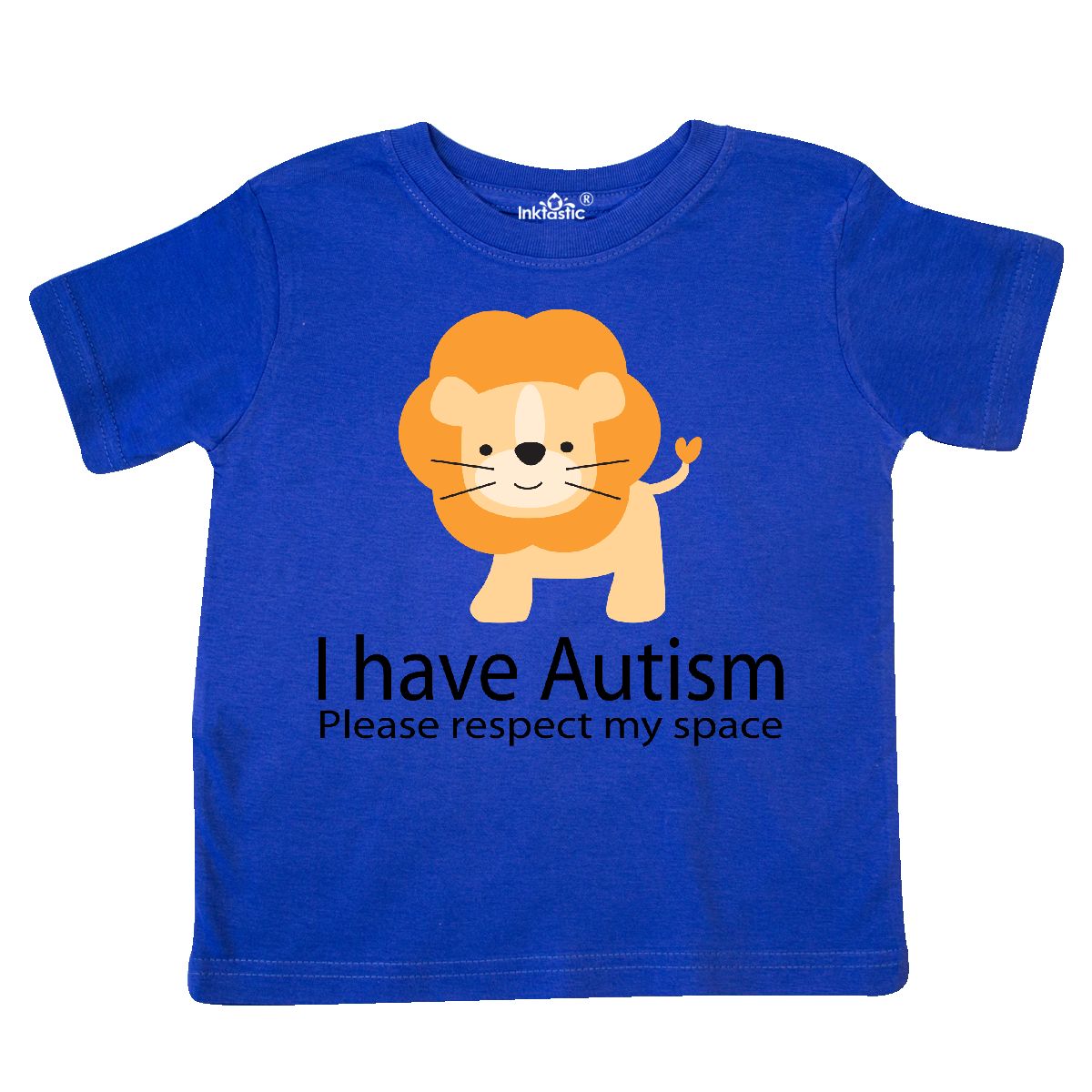 Inktastic Cute Autism Awareness Lion Toddler T-Shirt Ribbon Asd Research Pdd Kid