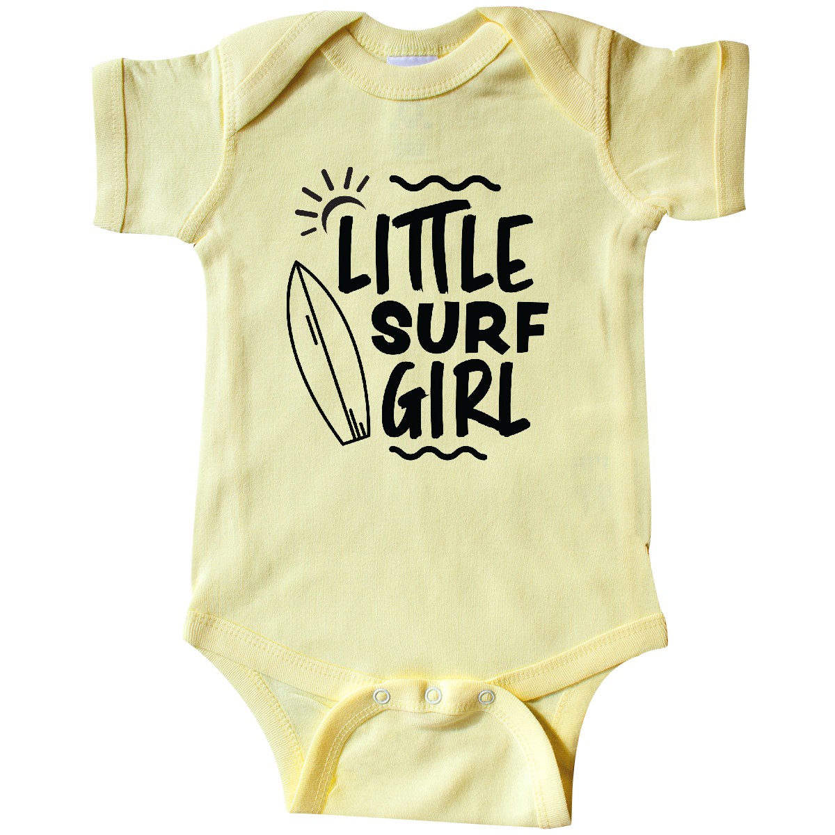 Inktastic Inktastic Little Surf Girl With Surfboard Infant Creeper I Love Surfing Beach