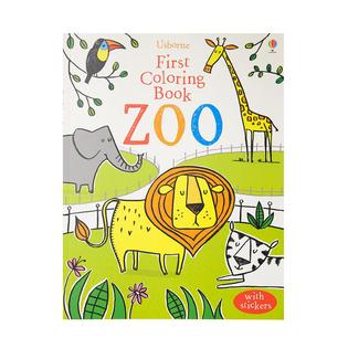 Usborne Books First Sticker Coloring Books