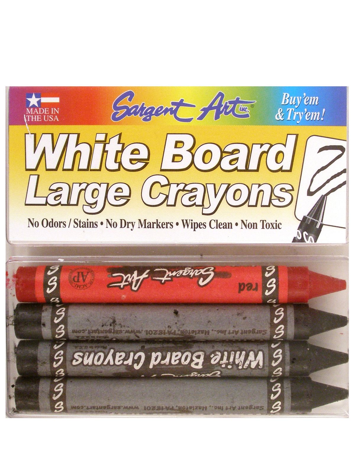 Sargent Art White Board Large Crayons
