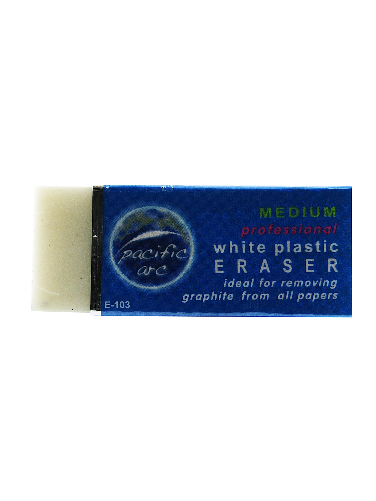 Pacific Arc White Vinyl Eraser