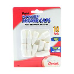 Pentel Hi-Polymer White cap Erasers10-Pk