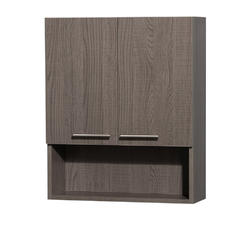 Oak Wall Cabinet Bathroom Wall Cabinet In Grey Oak