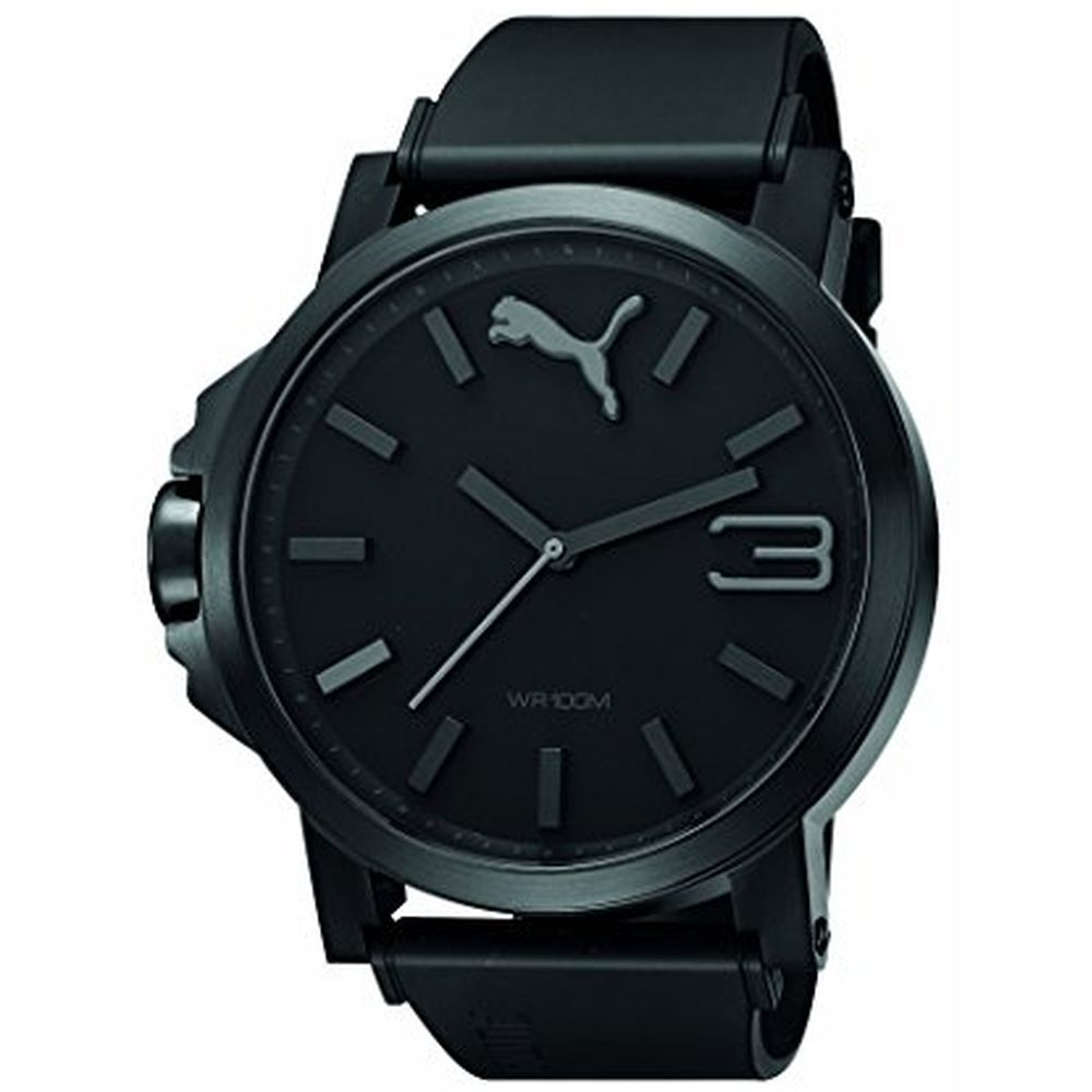 Puma PU102941001 Ultrasize Analog Display Quartz Watch, Black ...