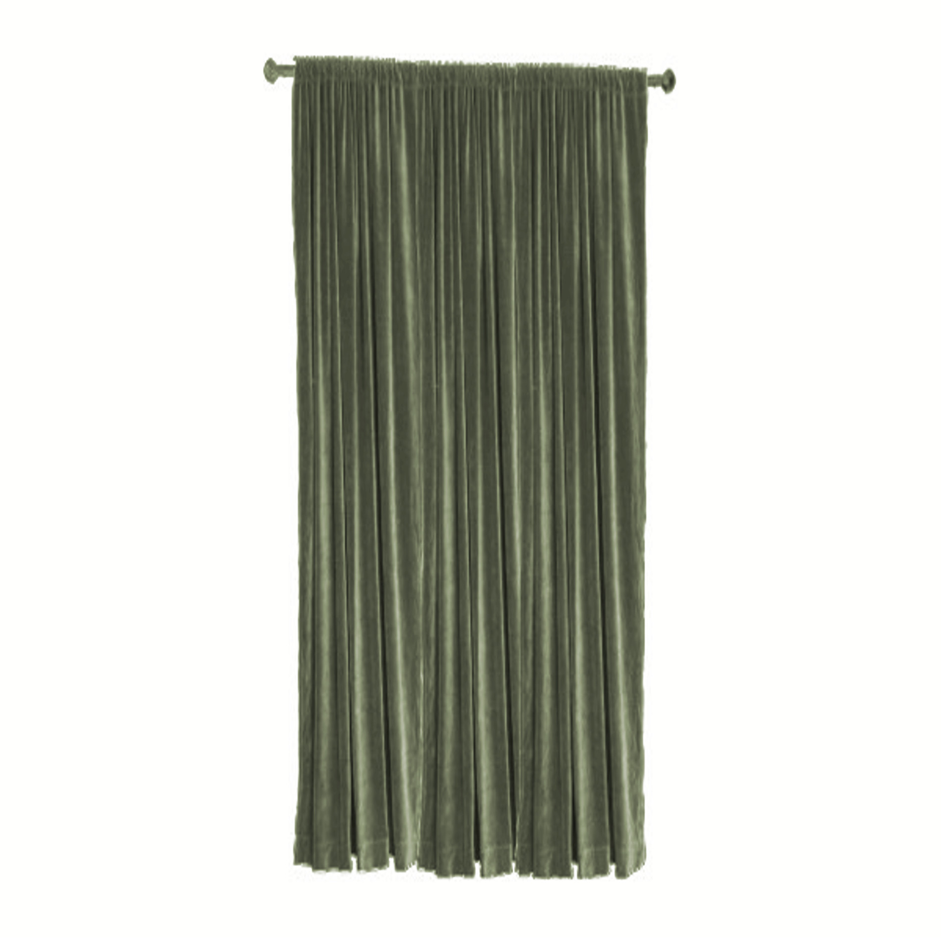 MISR Linen MISR Window/Door Cotton Velvet Lined Blackout Rod Pocket Curtain