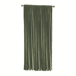 MISR Linen MISR Window/Door Cotton Velvet Lined Blackout Rod Pocket Curtain