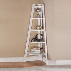 poundex lovely modern sleek finish white corner shelf bookcase bookshelf storage shelves - White Corner Bookshelves poundex lovely modern sleek finish white corner shelf bookcase bookshelf storage shelves - White Corner Bookshelves
