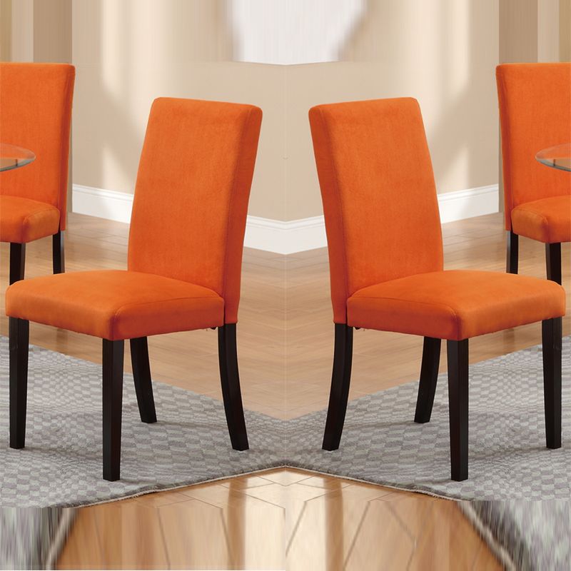 camel microfiber parson chair
