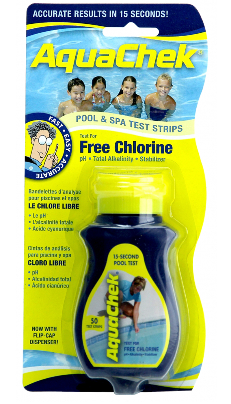 AquaChek Aquacheck 511244A Chlorine Test Strip - Pack of 50 strips