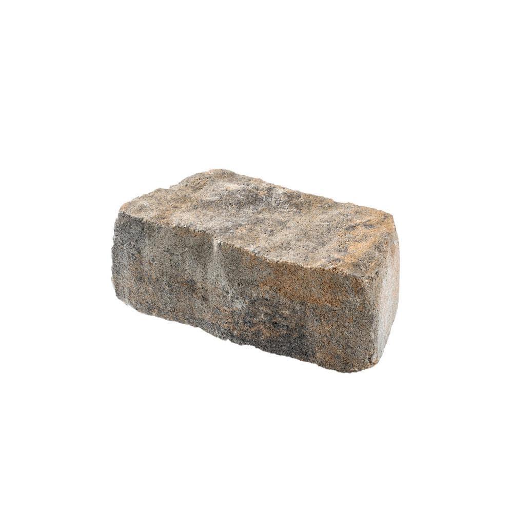 Oldcastle Mini Beltis 3 in. H x 8 in. W x 4 in. D Gray Charcoal Concrete Retaining Wall Block - Sold One Each