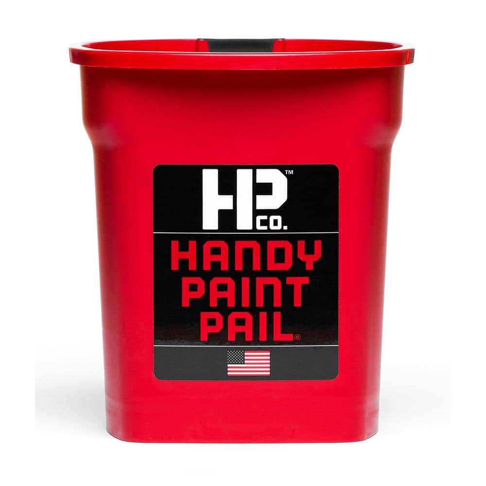 Handy Paint Pail 1 qt. Red Paint Pail with Strap and Brush Magnet