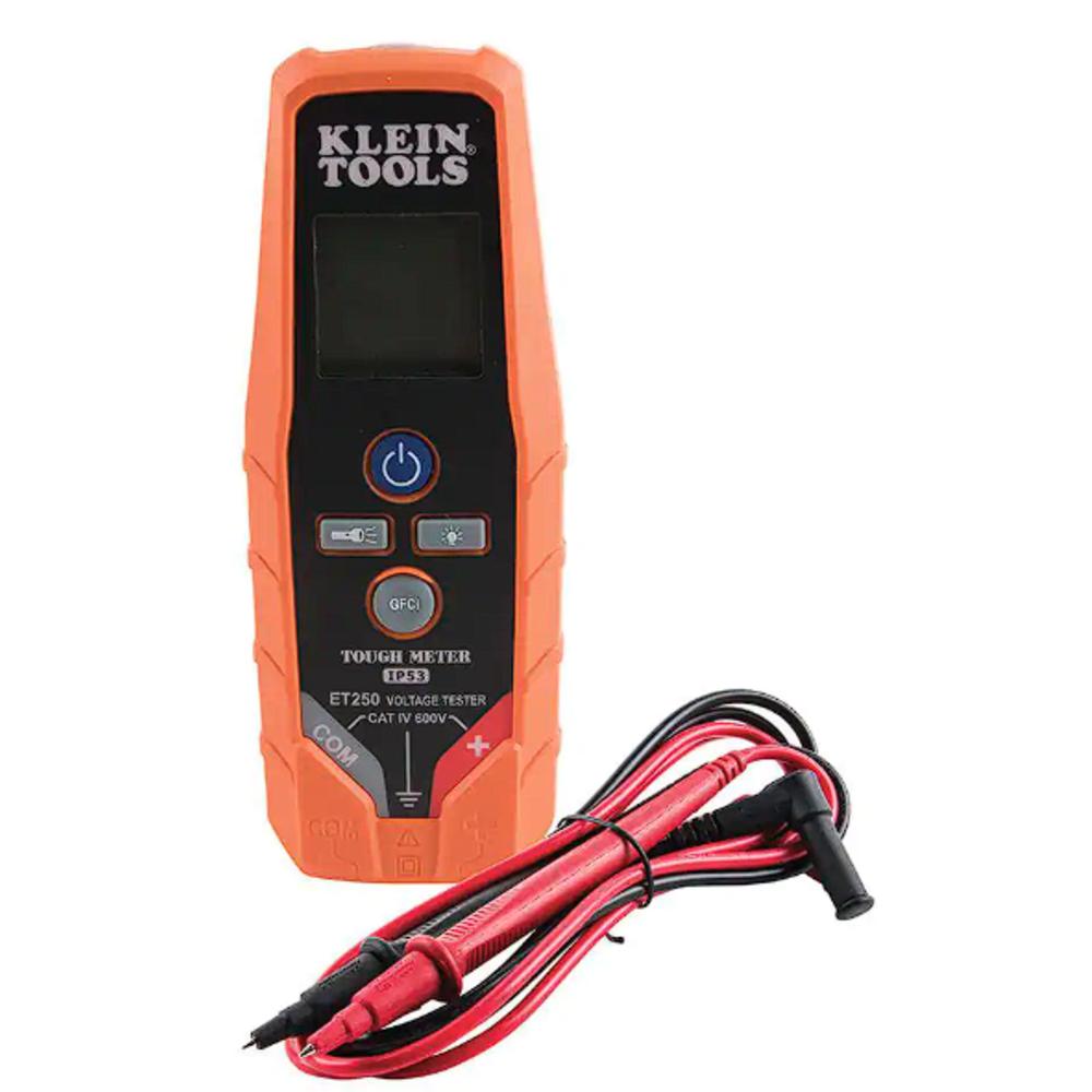 Klein Tools ET250 Voltage/Continuity Tester Backlit LCD display IP53