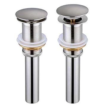 Koval Inc 1 5 8 Bath Vessel Sink Pop Up Drain Stopper Brushed Nickel