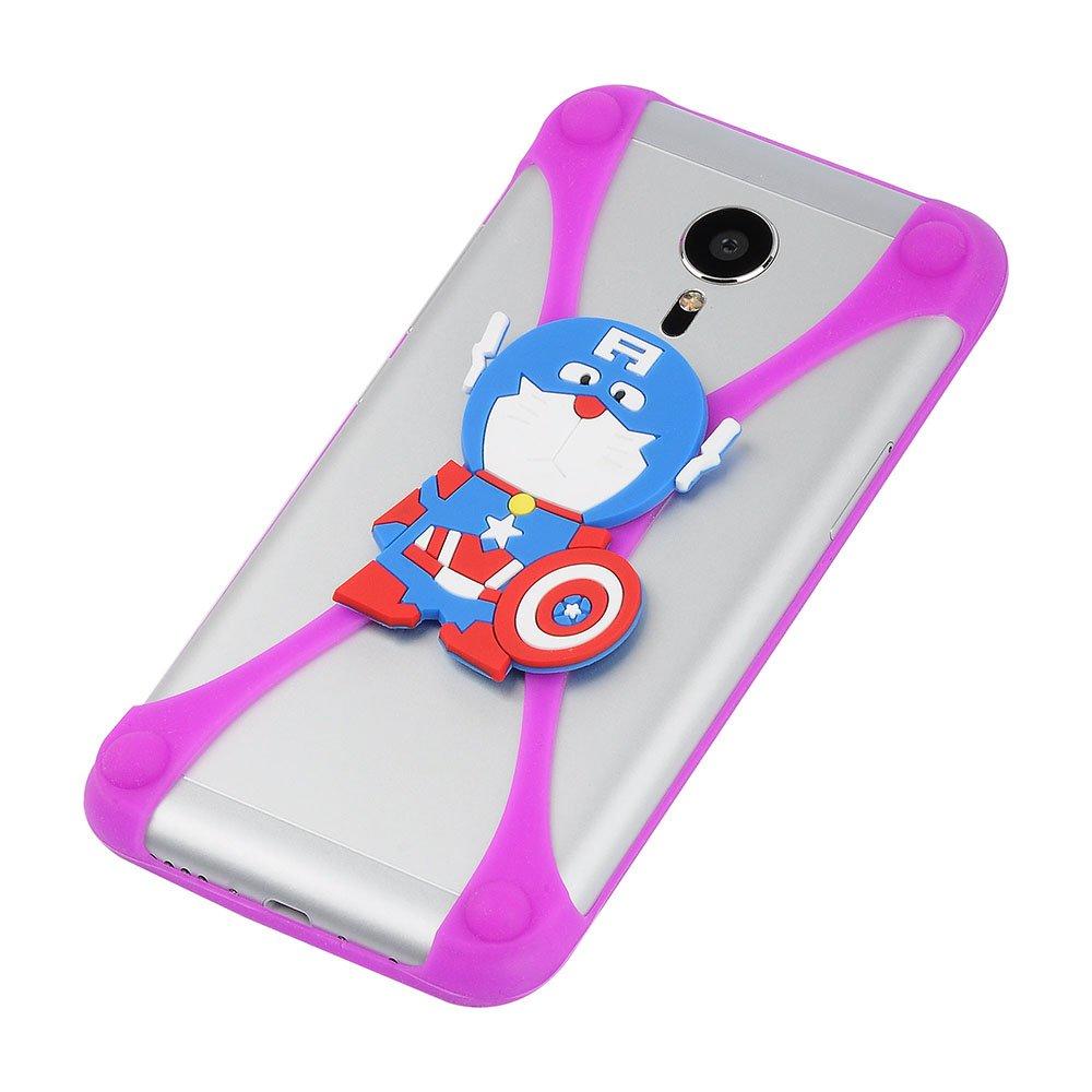 KOVAL INC. 3D Soft Silicone Phone Back Case Cover Animal Cartoon Character Design Doraemon