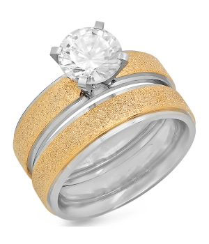 slagader Kapitein Brie Aas Avatar Jewelry Wholesale 18 KT Gold Plated Glitter Stackable Engagement Ring  Size 7
