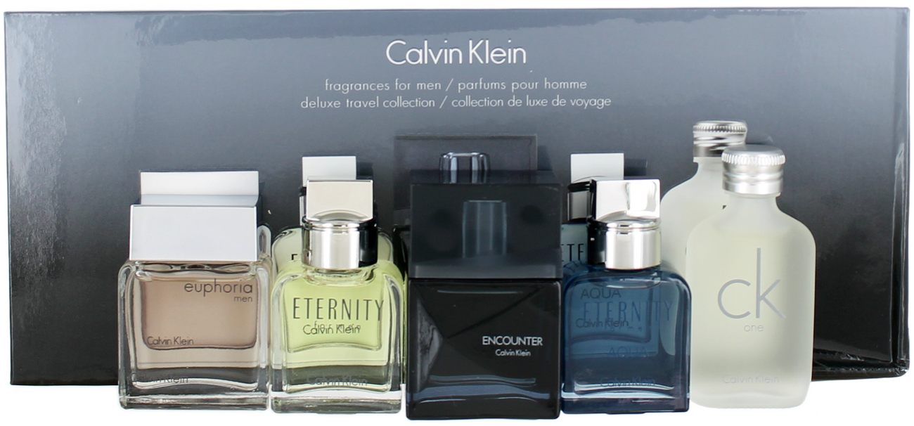 Calvin Klein For Men Miniature SET: Euphoria+ Eternity + Encounter + Eternity  Aqua + CK one
