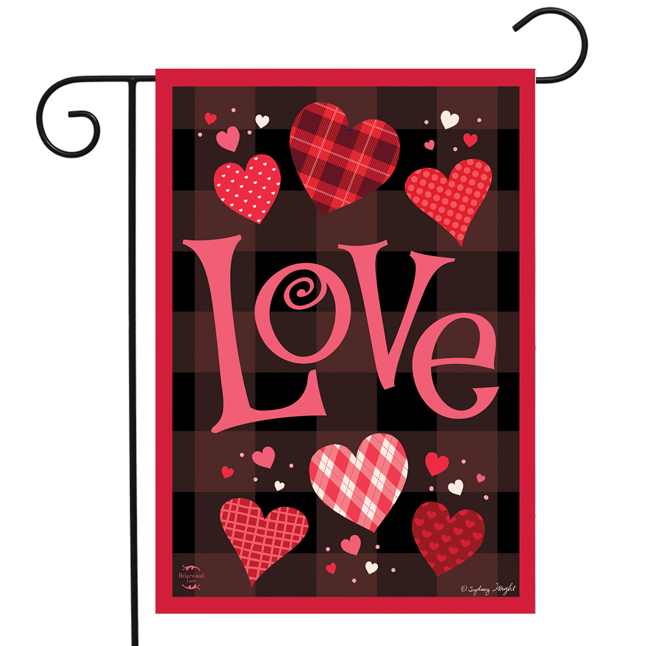 Briarwood Lane Hearts of Love Valentine's Day Garden Flag