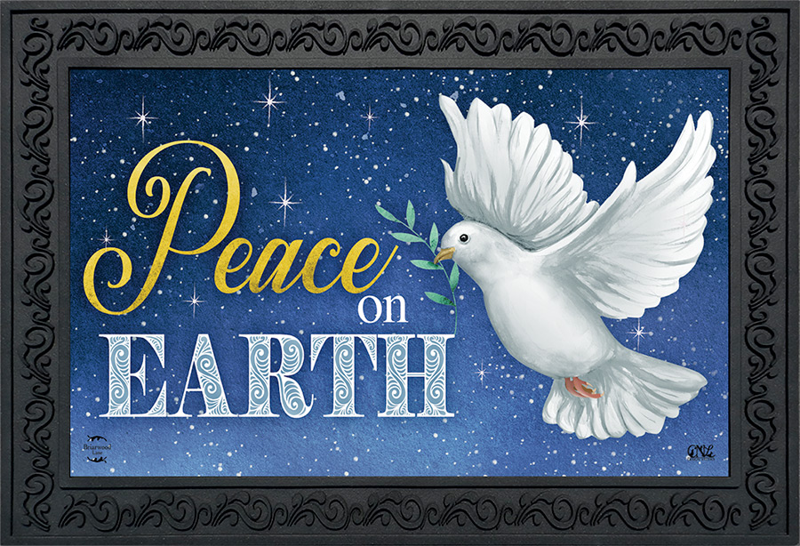Briarwood Lane Peace on Earth Dove Christmas Doormat