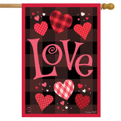 Briarwood Lane Hearts of Love Valentine's Day House Flag 28" x 40" Briarwood Lane