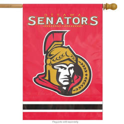 Party Animal Inc Party Animal- Inc. AFSEN Applique Banner Flag - Ottawa Senators