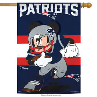 Wincraft 71667177 New England Patriots Nfl Mickey Mouse Football House Flag