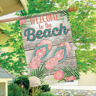 Carson 51149 Beach Welcome Summer House Flag