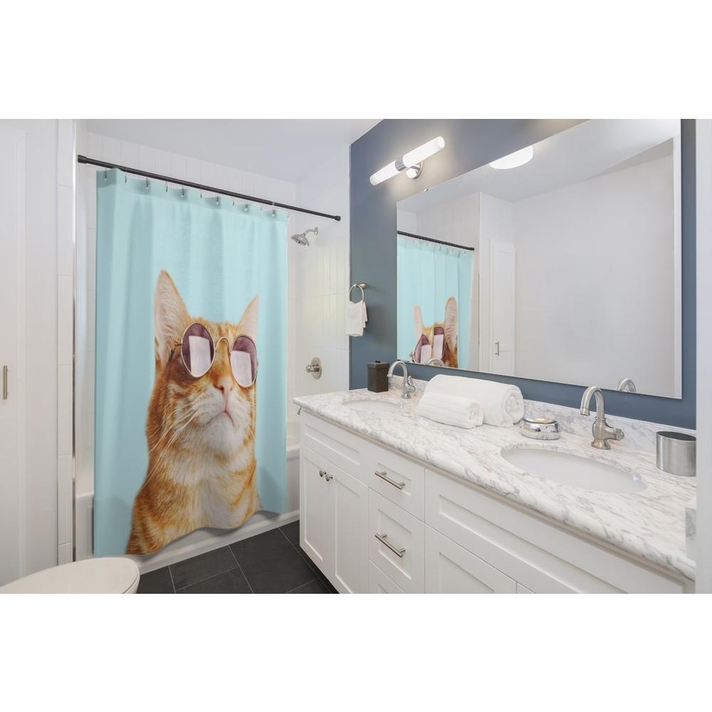 Onetify Cat Rules Shower Curtains