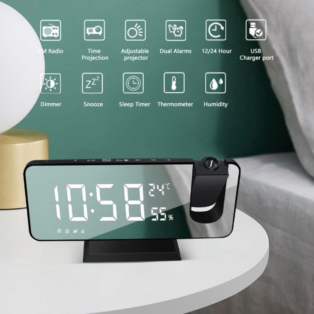 Onetify Digital Alarm Clock with FM radio