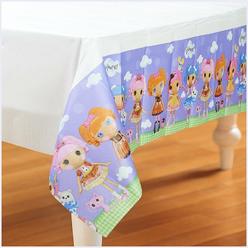 Designware Amscan adorable lalaloopsy paper table cover birthday party disposable tableware decoration (1 piece), multi color, 54" x 96"
