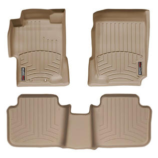 Custom PU Leather Floor Mats For Honda Accord 2003-2020 – 4-Piece Set W/ Clips, Waterproof, Anti-Slip