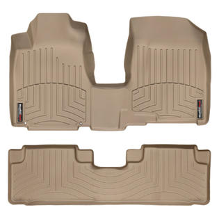 Weathertech Honda Cr V 2007 2011 Tan Front Rear Floor Mats
