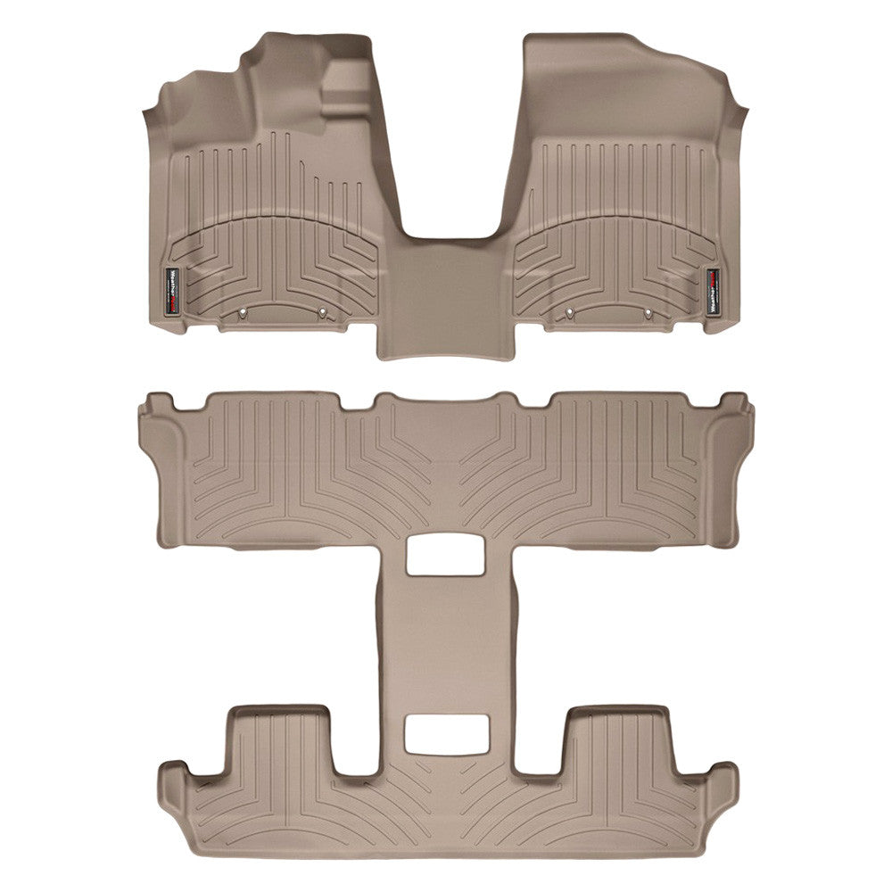 WeatherTech Nissan Quest 2011+ Over The hump Tan Front & Rear Floor