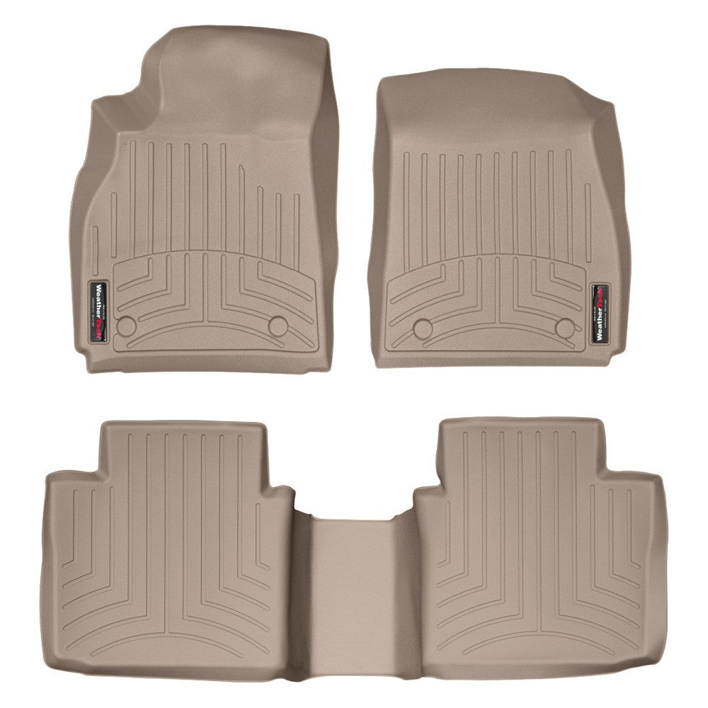 WeatherTech Cadillac XTS 2013+ Tan Front & Rear Floor Mats FloorLiner