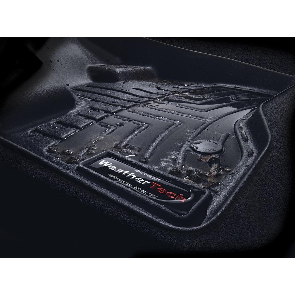 WeatherTech Ford Transit Connect 2014+ Black Front & Rear Floor Mats FloorLiner 44599-1-2