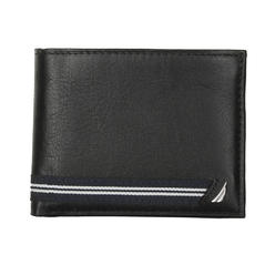 Nautica Men's 31NU140001 Leather Flip ID Window Ribbon Passcase Wallet