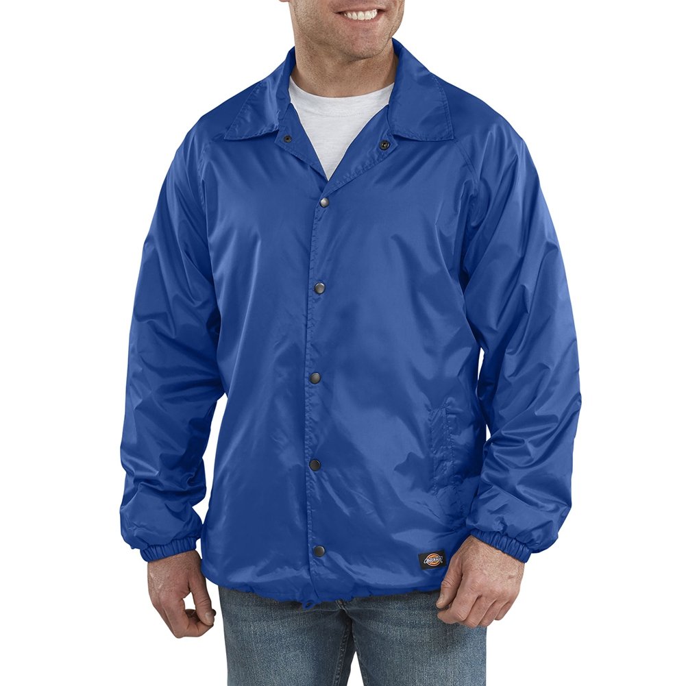 Dickies Men's 76242 Snap Front Windbreaker Water Resistant Jacket
