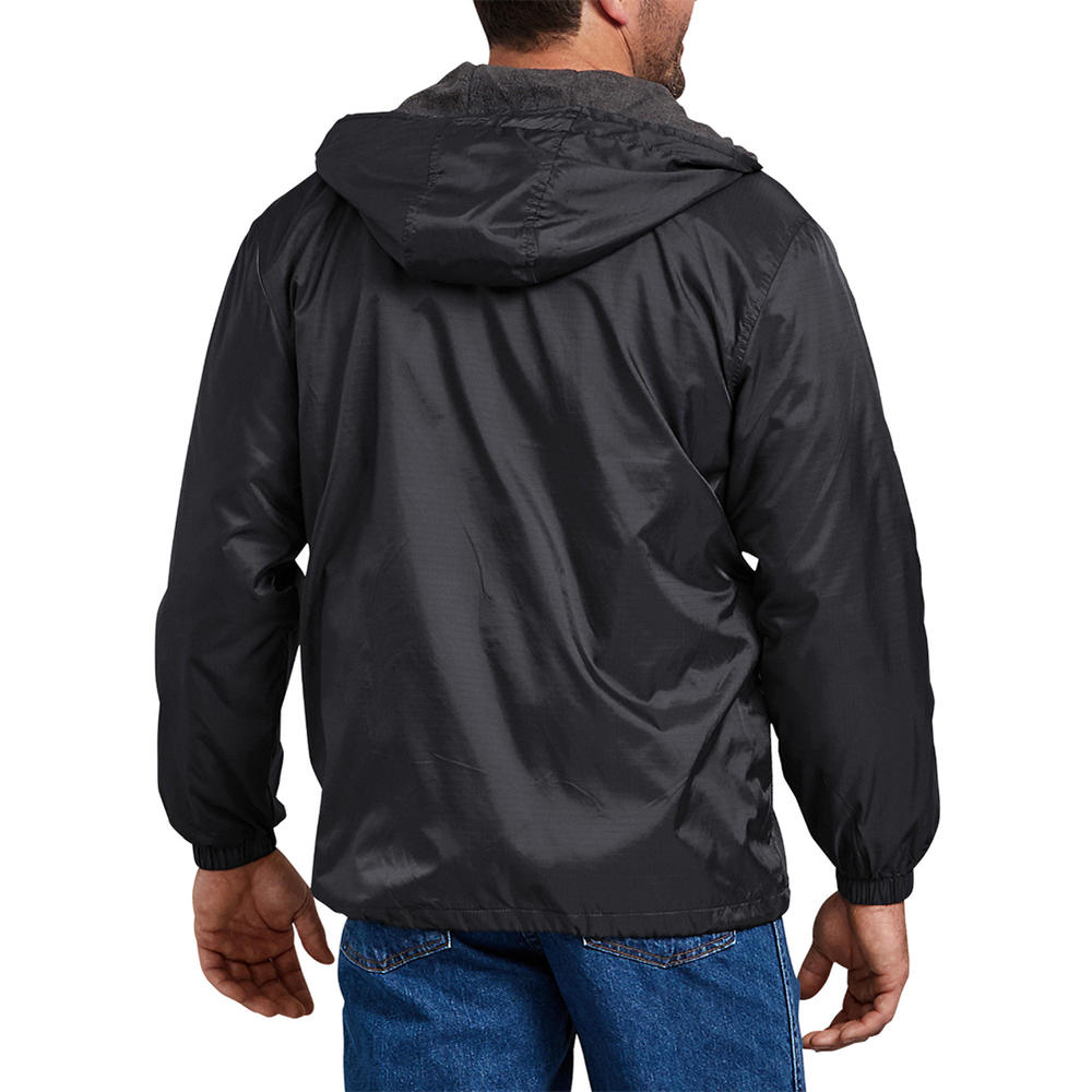 Dickies Men's 33237 Fleece Lined Hooded Nylon Water Resistant Jacket