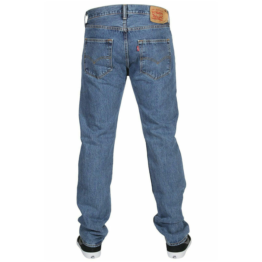 Levi's Levis Mens 501 Original Fit Denim Jeans Straight Leg Button Fly ...